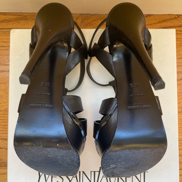 YSL TRIBUTE 105mm BLACK LEATHER - Picture 2 of 3